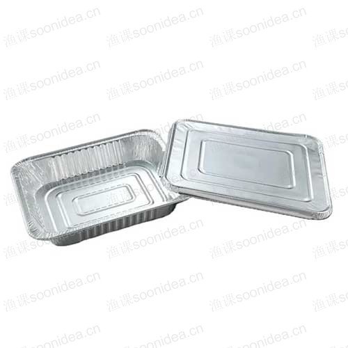 Steam baking tray with foil cover