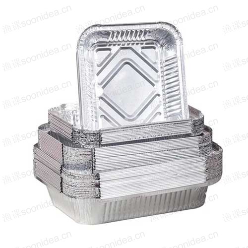 Disposable aluminum foil food grade baking tray